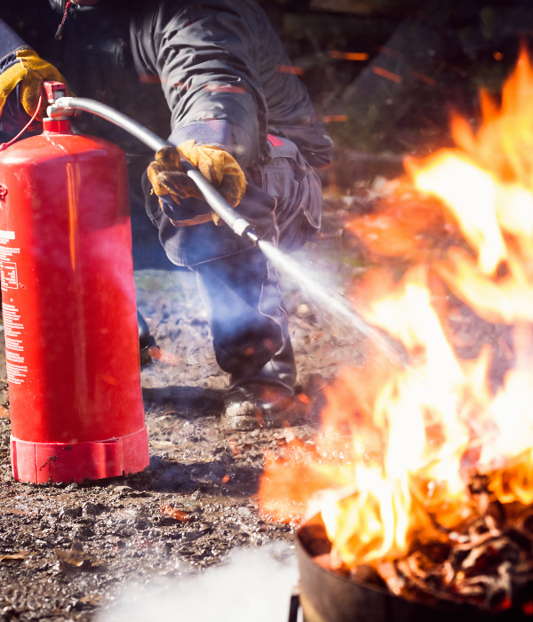Instalação de equipamentos contra incêndio